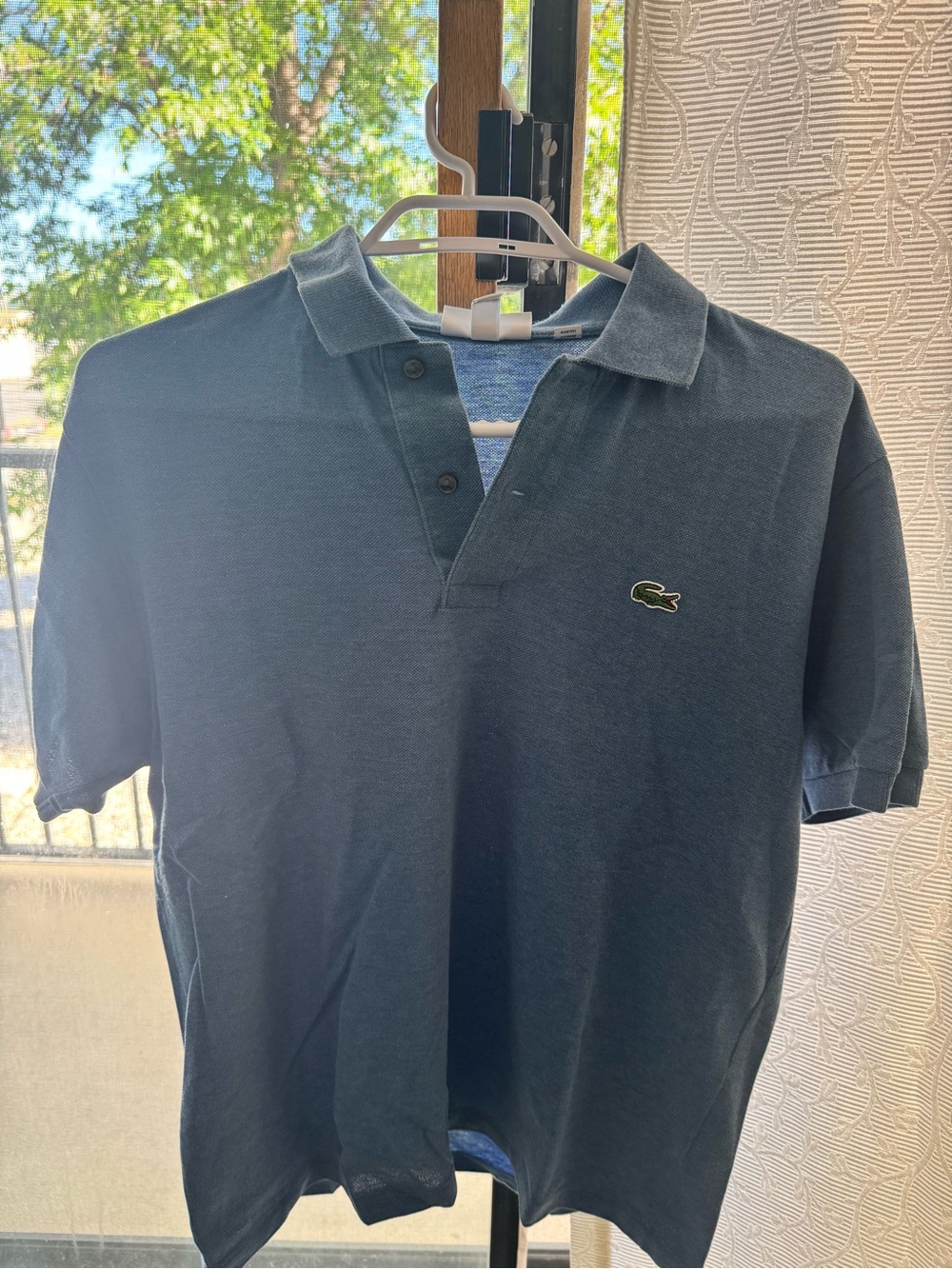 Lacoste Men's light Blue Cotton Piqué Polo